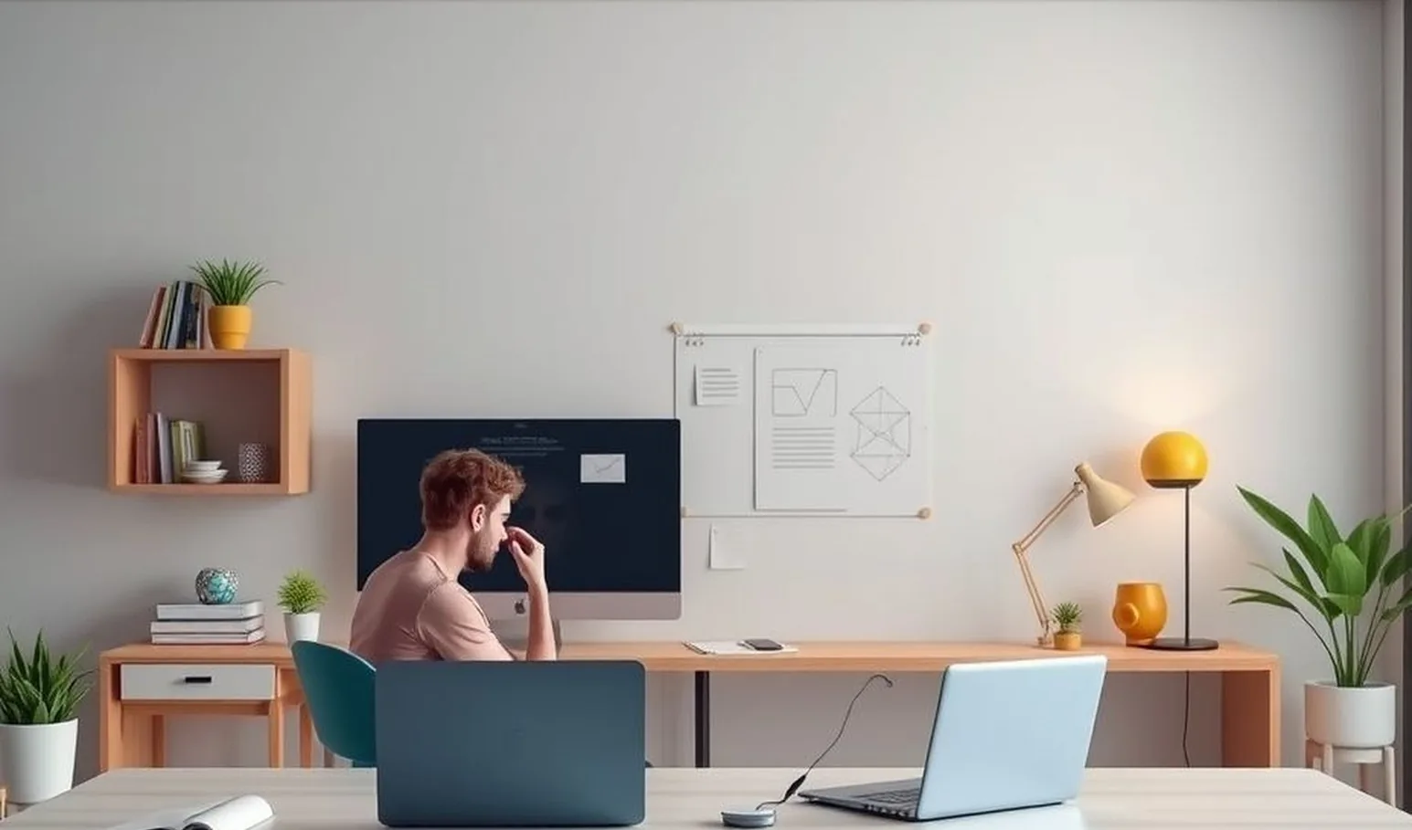 Professional online course creation workspace